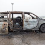 Ausgebranntes Auto