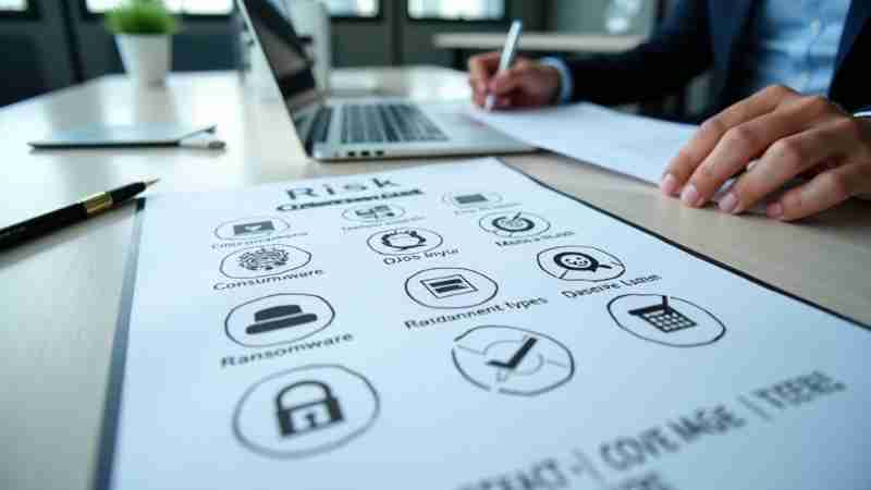 10 Key Elements of a Cyber Insurance Coverage Checklist, Concept art for illustrative purpose, tags: cyberversicherung zu - CC