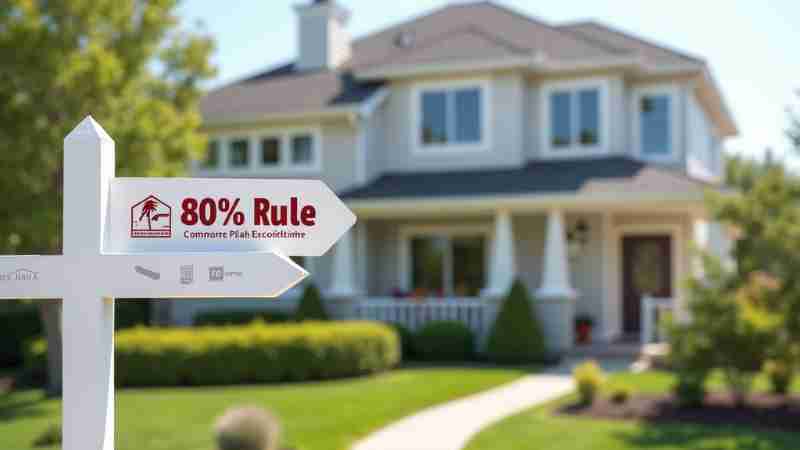 80% Rule: Key to Adequate Home Insurance Coverage, Concept art for illustrative purpose, tags: die - Monok